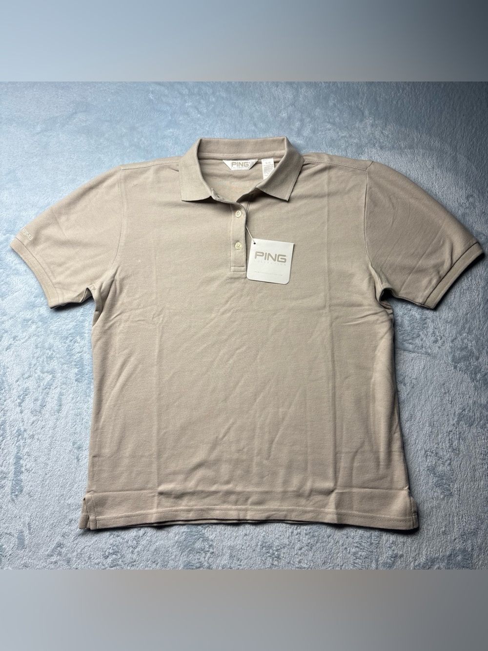 PING Collection Performance Polo Women’s Small Bisque (Biege) LP220 Golf Shirt